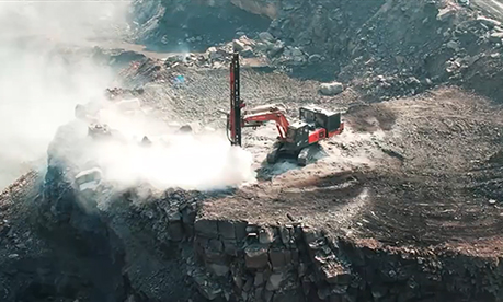 Drilling Rig on Working Site